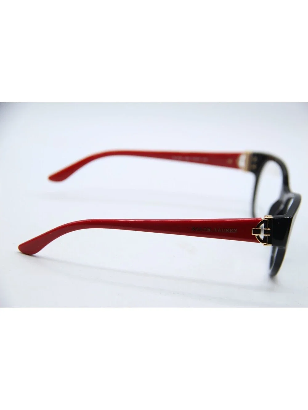 Ralph Lauren Rl 6150 5001 Black Red Gold Authentic Frames Eyeglasses 51-19